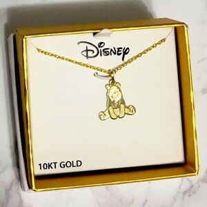 10kt Gold Winnie the Pooh Disney Pendant Necklace Kid Men Women Unisex!
